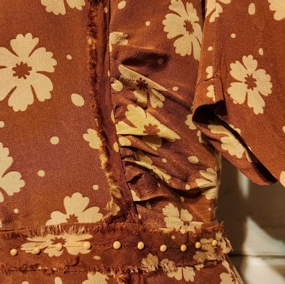 USED BOTTEGA VENETA SILK DRESS - Picture 10 of 17